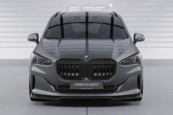 CSR Frontspoiler | Cup-Spoilerlippe mit ABE für BMW 2er (U06) Active Tourer CSL690-S strukturiert schwarz matt (keine Lackierung erforderlich)