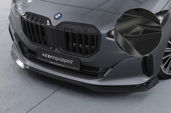 CSR Frontspoiler | Cup-Spoilerlippe mit ABE für BMW 2er (U06) Active Tourer CSL690-G Glossy schwarz Hochglanz (keine Lackierung erforderlich)