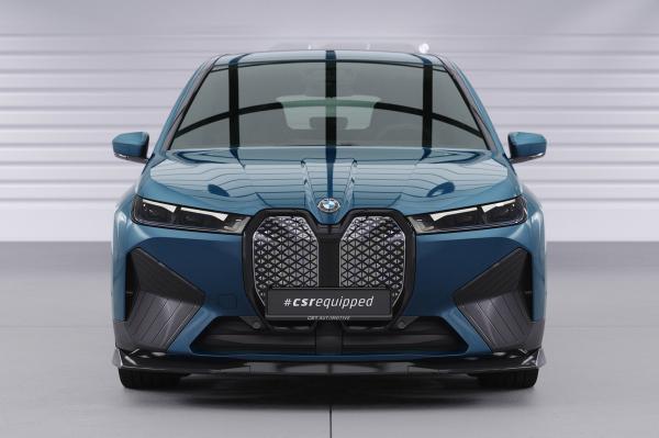 CSR Frontspoiler | Cup-Spoilerlippe mit ABE für BMW iX CSL691-G Glossy schwarz Hochglanz (keine Lackierung erforderlich)