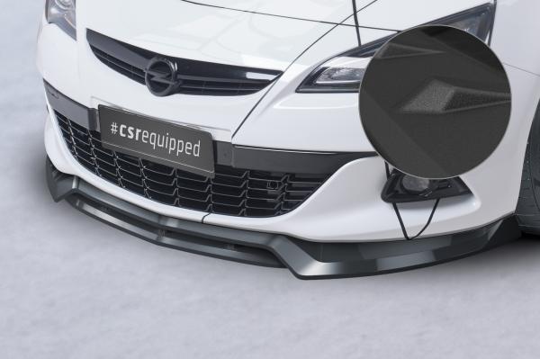 CSR Frontspoiler | Cup-Spoilerlippe mit ABE für Opel Astra J GTC CSL693-S strukturiert schwarz matt (keine Lackierung erforderlich)