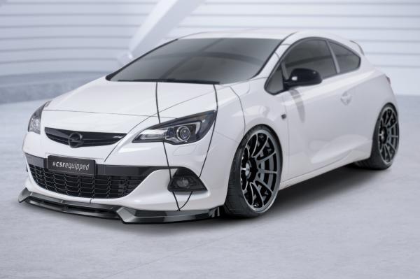 CSR Frontspoiler | Cup-Spoilerlippe mit ABE für Opel Astra J GTC CSL693-G Glossy schwarz Hochglanz (keine Lackierung erforderlich)