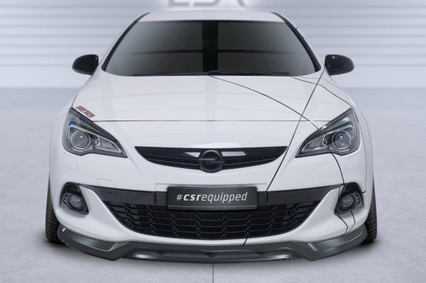 CSR Frontspoiler | Cup-Spoilerlippe mit ABE für Opel Astra J GTC CSL693-G Glossy schwarz Hochglanz (keine Lackierung erforderlich)