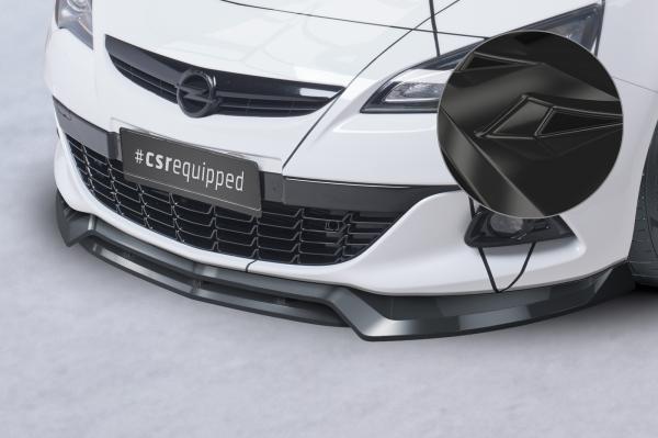 CSR Frontspoiler | Cup-Spoilerlippe mit ABE für Opel Astra J GTC CSL693-G Glossy schwarz Hochglanz (keine Lackierung erforderlich)