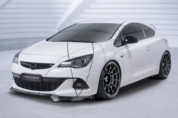 CSR Frontspoiler | Cup-Spoilerlippe mit ABE für Opel Astra J GTC CSL695-G Glossy schwarz Hochglanz (keine Lackierung erforderlich)