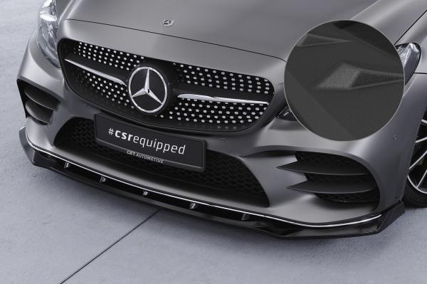 CSR Frontspoiler | Cup-Spoilerlippe mit ABE für Mercedes-Benz C-Klasse W205 AMG-Line CSL696-S strukturiert schwarz matt (keine Lackierung erforderlich)