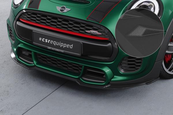 CSR Frontspoiler | Cup-Spoilerlippe mit ABE für Mini F55, F56, F57 JCW-Trim CSL700-S strukturiert schwarz matt (keine Lackierung erforderlich)