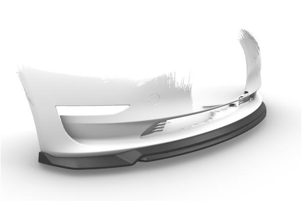 CSR Frontspoiler | Cup-Spoilerlippe mit ABE für Tesla Model 3 CSL702-G Glossy schwarz Hochglanz (keine Lackierung erforderlich)