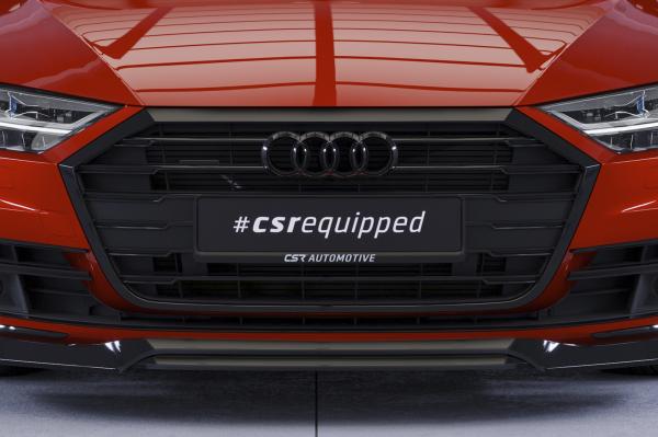 CSR Frontspoiler | Cup-Spoilerlippe mit ABE für Audi A8 (D5) CSL706-G Glossy schwarz Hochglanz (keine Lackierung erforderlich)