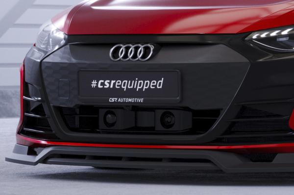 CSR Frontspoiler | Cup-Spoilerlippe mit ABE für Audi e-tron GT CSL708-C Carbon Look Hochglanz (keine Lackierung erforderlich)