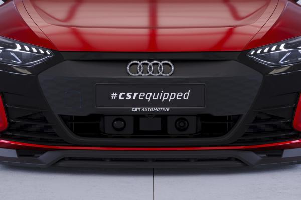 CSR Frontspoiler | Cup-Spoilerlippe mit ABE für Audi e-tron GT CSL708-C Carbon Look Hochglanz (keine Lackierung erforderlich)