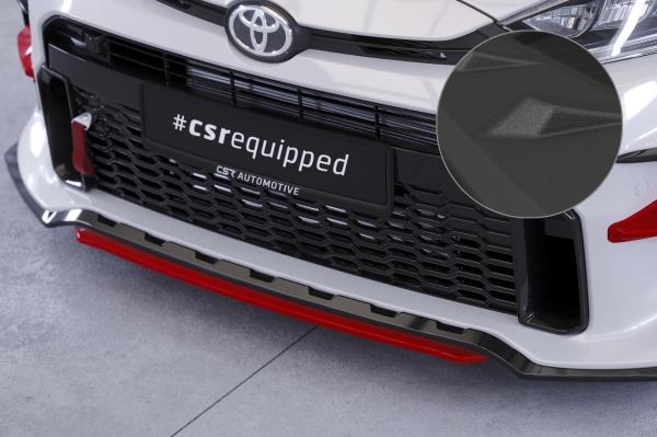 CSR Frontspoiler | Cup-Spoilerlippe mit ABE für Toyota GR Yaris (XP21) CSL713-S strukturiert schwarz matt (keine Lackierung erforderlich)