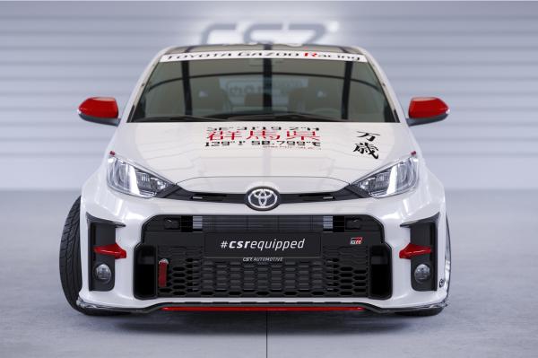 CSR Frontspoiler | Cup-Spoilerlippe mit ABE für Toyota GR Yaris (XP21) CSL713-C Carbon Look Hochglanz (keine Lackierung erforderlich)