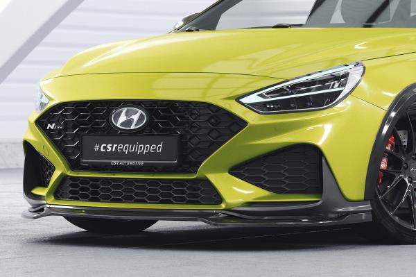 CSR Frontspoiler | Cup-Spoilerlippe mit ABE für Hyundai I30 (PD) N / N-Line CSL714-G Glossy schwarz Hochglanz (keine Lackierung erforderlich)