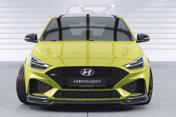 CSR Frontspoiler | Cup-Spoilerlippe mit ABE für Hyundai I30 (PD) N / N-Line CSL714-G Glossy schwarz Hochglanz (keine Lackierung erforderlich)