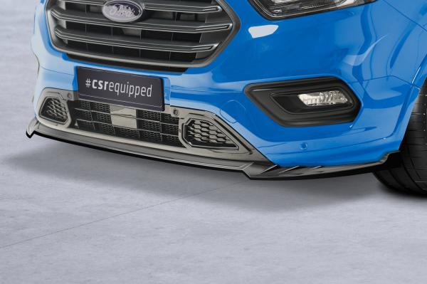 CSR Frontspoiler | Cup-Spoilerlippe mit ABE für Ford Tourneo Custom CSL718-C Carbon Look Hochglanz (keine Lackierung erforderlich)