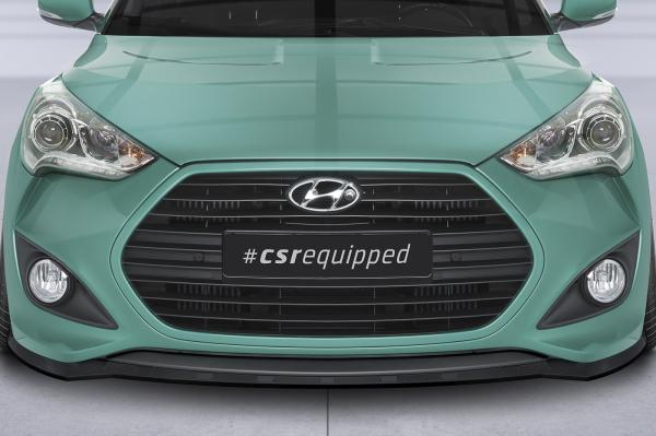 CSR Frontspoiler | Cup-Spoilerlippe mit ABE für Hyundai Veloster MK1 Turbo CSL719-L Lackierung erforderlich (unlackiert roh)