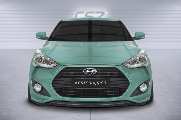 CSR Frontspoiler | Cup-Spoilerlippe mit ABE für Hyundai Veloster MK1 Turbo CSL719-L Lackierung erforderlich (unlackiert roh)