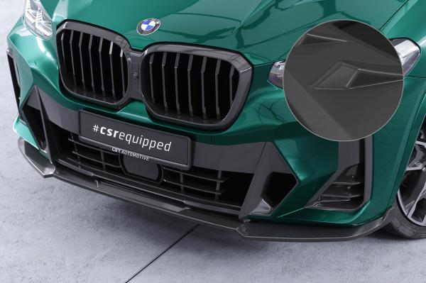 CSR Frontspoiler | Cup-Spoilerlippe mit ABE für BMW X3 G01 / X4 G02 M-Paket CSL722-L Lackierung erforderlich (unlackiert roh)