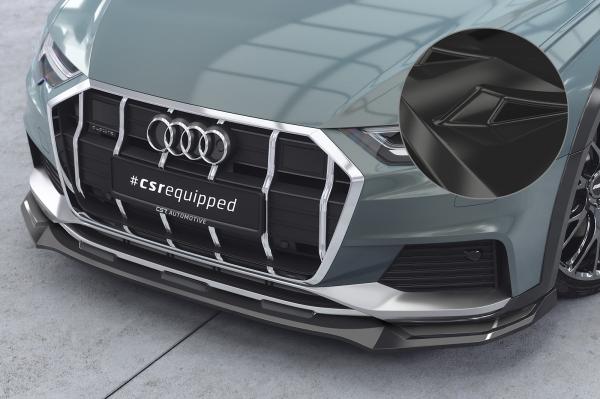 CSR Frontspoiler | Cup-Spoilerlippe mit ABE für Audi A6 C8 (Typ 4K/F2) Allroad CSL726-G Glossy schwarz Hochglanz (keine Lackierung erforderlich)