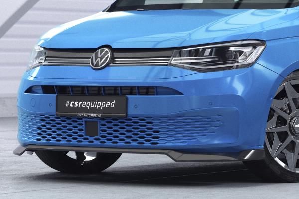CSR Frontspoiler | Cup-Spoilerlippe mit ABE für VW Caddy 5 (Typ SB) CSL727-S strukturiert schwarz matt (keine Lackierung erforderlich)