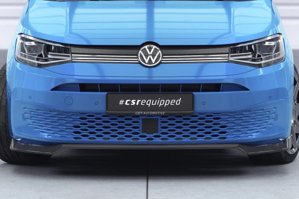 CSR Frontspoiler | Cup-Spoilerlippe mit ABE für VW Caddy 5 (Typ SB) CSL727-S strukturiert schwarz matt (keine Lackierung erforderlich)