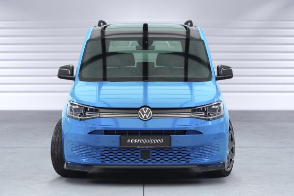 CSR Frontspoiler | Cup-Spoilerlippe mit ABE für VW Caddy 5 (Typ SB) CSL727-S strukturiert schwarz matt (keine Lackierung erforderlich)