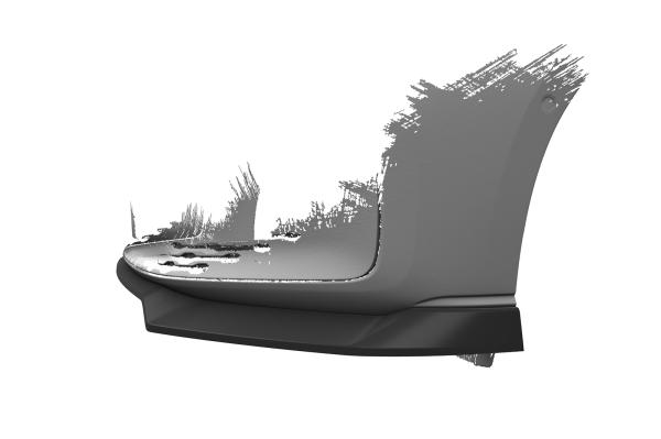 CSR Frontspoiler | Cup-Spoilerlippe mit ABE für VW Caddy 5 (Typ SB) CSL727-S strukturiert schwarz matt (keine Lackierung erforderlich)