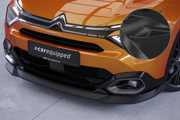 CSR Frontspoiler | Cup-Spoilerlippe mit ABE für Citroen C4 (3. Gen) CSL730-G Glossy schwarz Hochglanz (keine Lackierung erforderlich)