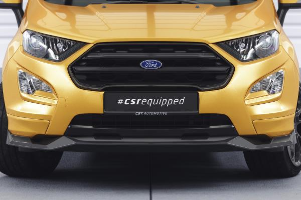 CSR Frontspoiler | Cup-Spoilerlippe mit ABE für Ford EcoSport MK2 CSL731-S strukturiert schwarz matt (keine Lackierung erforderlich)