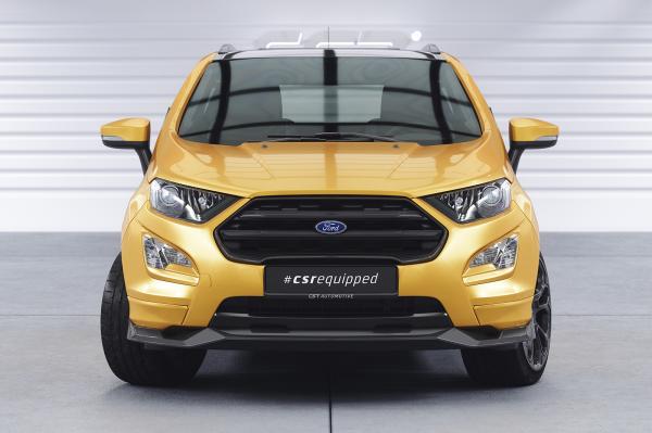 CSR Frontspoiler | Cup-Spoilerlippe mit ABE für Ford EcoSport MK2 CSL731-S strukturiert schwarz matt (keine Lackierung erforderlich)