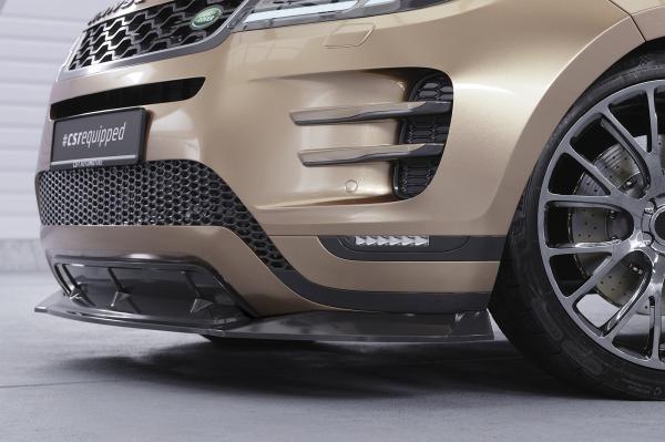 CSR Frontspoiler | Cup-Spoilerlippe mit ABE für Land Rover Range Rover Evoque (L551) CSL732-S strukturiert schwarz matt (keine Lackierung erforderlich)