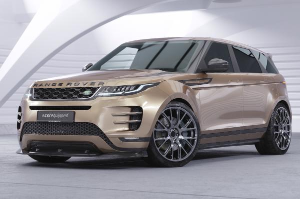 CSR Frontspoiler | Cup-Spoilerlippe mit ABE für Land Rover Range Rover Evoque (L551) CSL732-S strukturiert schwarz matt (keine Lackierung erforderlich)