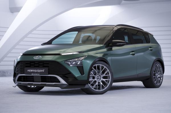 CSR Frontspoiler | Cup-Spoilerlippe mit ABE für Hyundai Bayon CSL733-S strukturiert schwarz matt (keine Lackierung erforderlich)