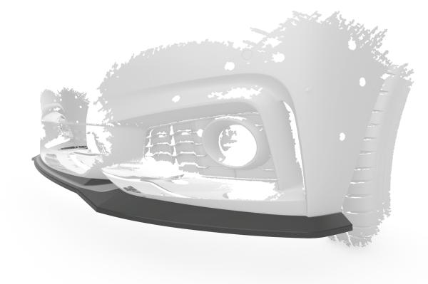 CSR Frontspoiler | Cup-Spoilerlippe mit ABE für BMW 4er (F32/F33/F36) M-Paket CSL736-S strukturiert schwarz matt (keine Lackierung erforderlich)