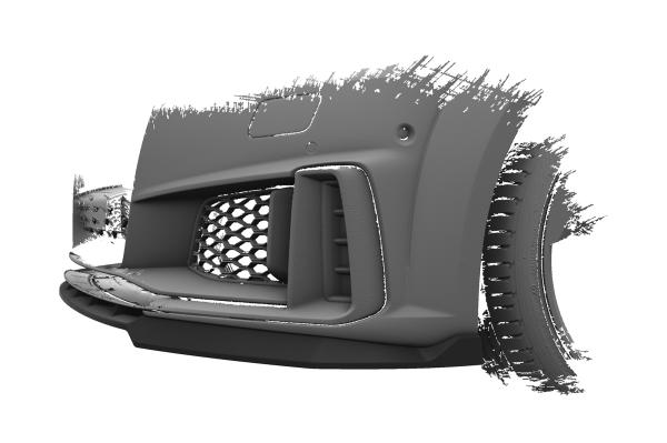 CSR Frontspoiler | Cup-Spoilerlippe mit ABE für Audi TT FV/8S S-Line / TTS FV/8S CSL739-G Glossy schwarz Hochglanz (keine Lackierung erforderlich)