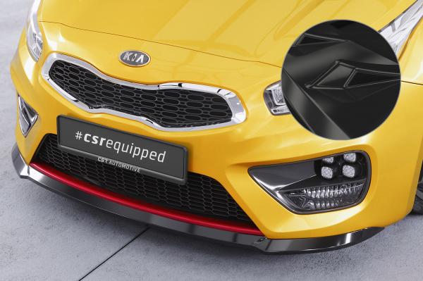 CSR Frontspoiler | Cup-Spoilerlippe mit ABE für Kia Ceed (JD) GT/ Pro Ceed (JD) GT CSL743-G Glossy schwarz Hochglanz (keine Lackierung erforderlich)