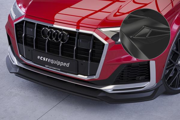 CSR Frontspoiler | Cup-Spoilerlippe mit ABE für Audi Q7 (4M) S-Line / SQ7 (4M) CSL744-G Glossy schwarz Hochglanz (keine Lackierung erforderlich)