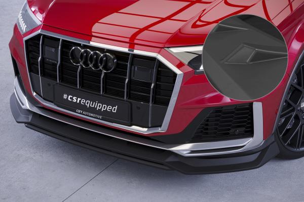 CSR Frontspoiler | Cup-Spoilerlippe mit ABE für Audi Q7 (4M) S-Line / SQ7 (4M) CSL744-L Lackierung erforderlich (unlackiert roh)