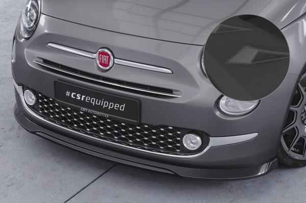 CSR Frontspoiler | Cup-Spoilerlippe mit ABE für Fiat 500 CSL749-S strukturiert schwarz matt (keine Lackierung erforderlich)