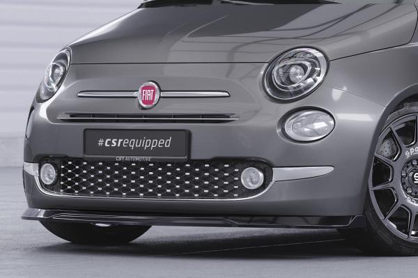 CSR Frontspoiler | Cup-Spoilerlippe mit ABE für Fiat 500 CSL749-C Carbon Look Hochglanz (keine Lackierung erforderlich)