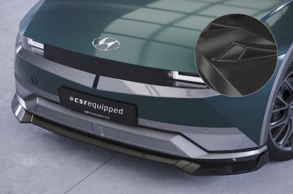 CSR Frontspoiler | Cup-Spoilerlippe mit ABE für Hyundai Ioniq 5 CSL750-C Carbon Look Hochglanz (keine Lackierung erforderlich)