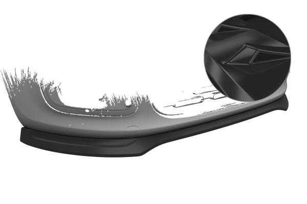CSR Frontspoiler | Cup-Spoilerlippe mit ABE für Fiat Panda 3 (Typ 312/319) CSL753-G Glossy schwarz Hochglanz (keine Lackierung erforderlich)
