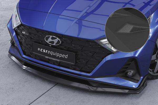CSR Frontspoiler | Cup-Spoilerlippe mit ABE für Hyundai I20 (BC3) N / N-Line CSL756-S strukturiert schwarz matt (keine Lackierung erforderlich)