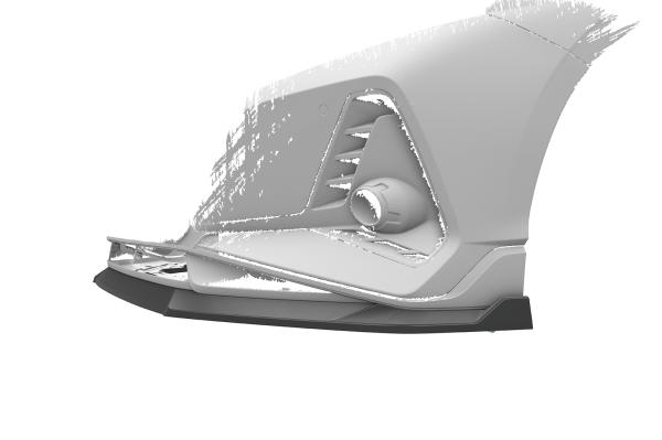 CSR Frontspoiler | Cup-Spoilerlippe mit ABE für Hyundai I20 (BC3) N / N-Line CSL756-L Lackierung erforderlich (unlackiert roh)