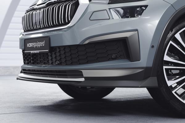 CSR Frontspoiler | Cup-Spoilerlippe mit ABE für Skoda Kodiaq CSL759-G Glossy schwarz Hochglanz (keine Lackierung erforderlich)