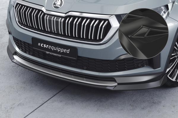 CSR Frontspoiler | Cup-Spoilerlippe mit ABE für Skoda Kodiaq CSL759-G Glossy schwarz Hochglanz (keine Lackierung erforderlich)
