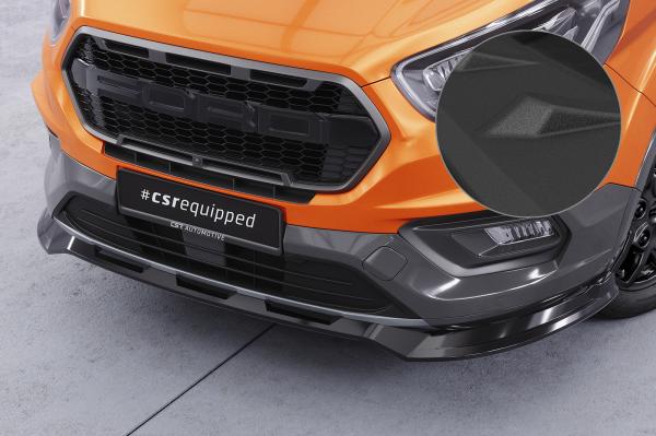 CSR Frontspoiler | Cup-Spoilerlippe mit ABE für Ford Tourneo Custom Active CSL762-S strukturiert schwarz matt (keine Lackierung erforderlich)