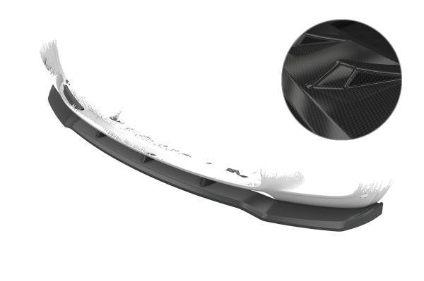 CSR Frontspoiler | Cup-Spoilerlippe mit ABE für BMW X5 E70 CSL764-C Carbon Look Hochglanz (keine Lackierung erforderlich)