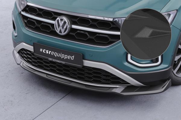CSR Frontspoiler | Cup-Spoilerlippe mit ABE für VW T-Roc (A1) Facelift CSL766-S strukturiert schwarz matt (keine Lackierung erforderlich)