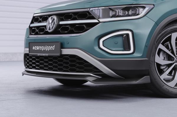 CSR Frontspoiler | Cup-Spoilerlippe mit ABE für VW T-Roc (A1) Facelift CSL766-S strukturiert schwarz matt (keine Lackierung erforderlich)